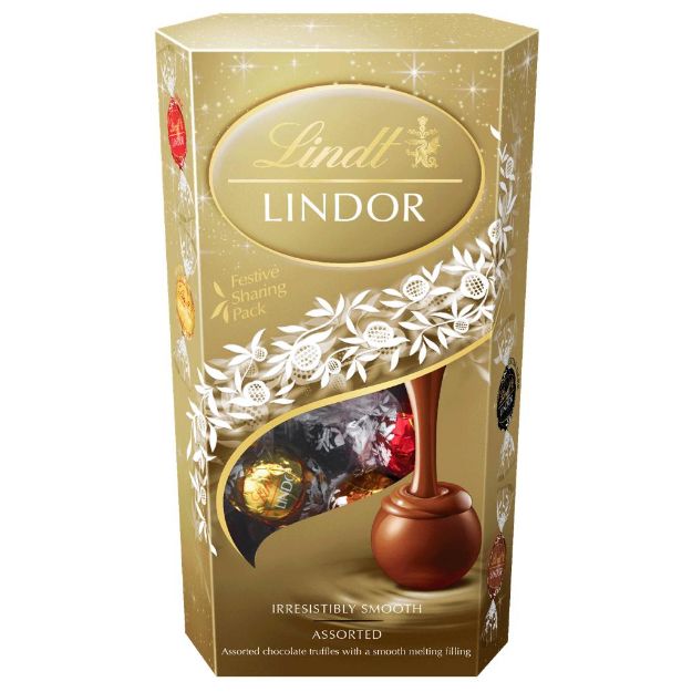 Picture of Lindt Lindor Assorted Chocolate Truffles Box 600g