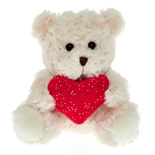 Picture of Small Bear With Heart Soft Toy
