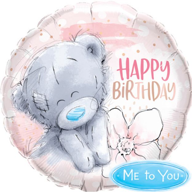Picture of 18 inch Tatty Teddy Birthday Flower Foil Balloon