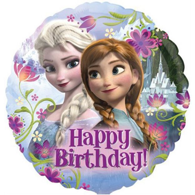 Picture of 18 inch Frozen Happy Birthday Foil Balloon