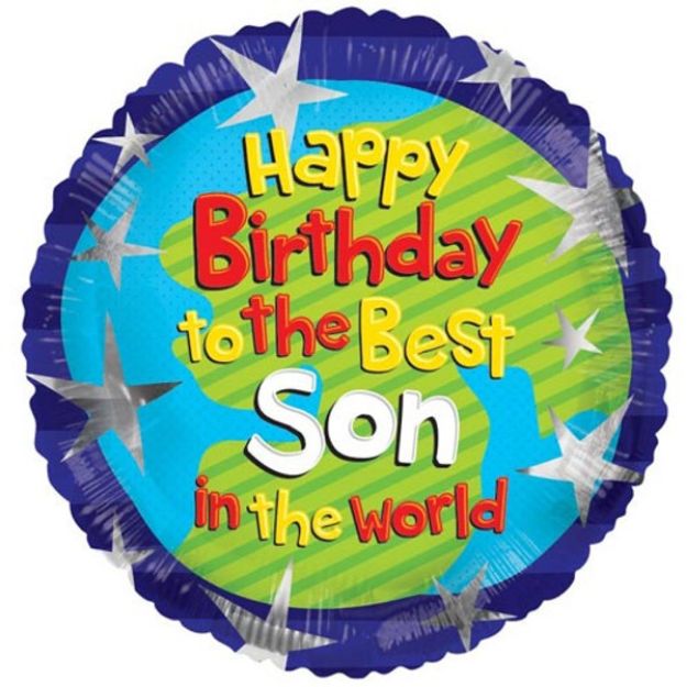 Picture of 18 inch Best Son Birthday Foil Balloon 