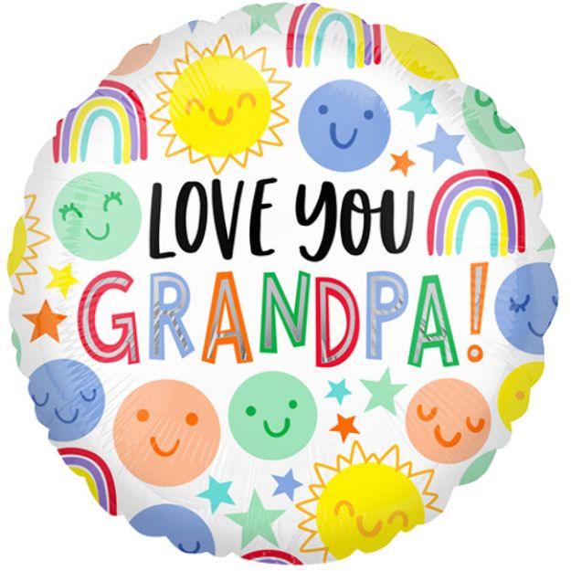 Picture of 18 inch Love you Grandpa Foil Balloon