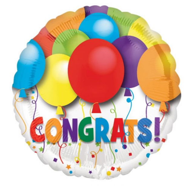 Picture of 18 inch Congrats Bold Balloons Foil Balloon 