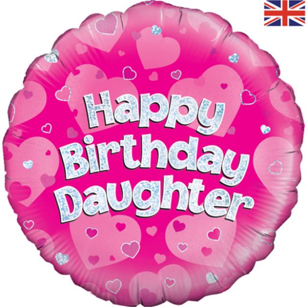 Picture of 18 inch Happy Birthday Daughter Foil Balloon