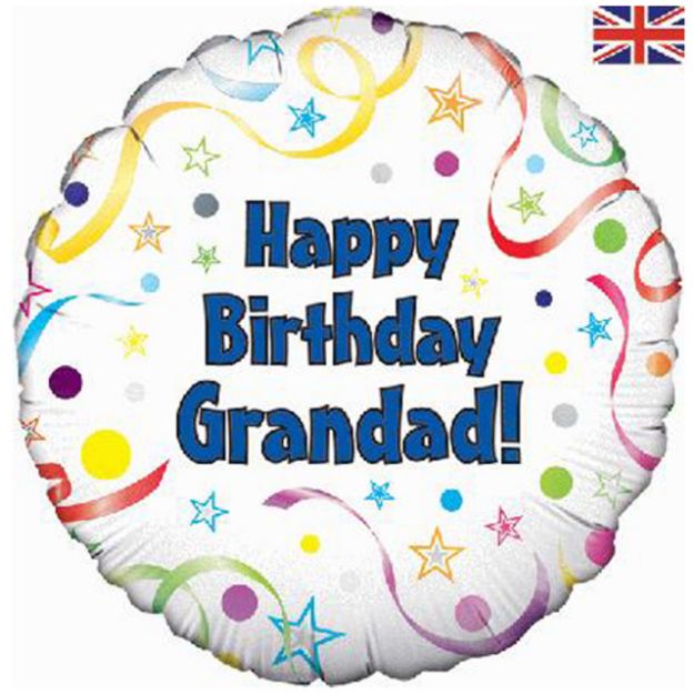 Picture of 18 inch Happy Birthday Grandad Foil Balloon