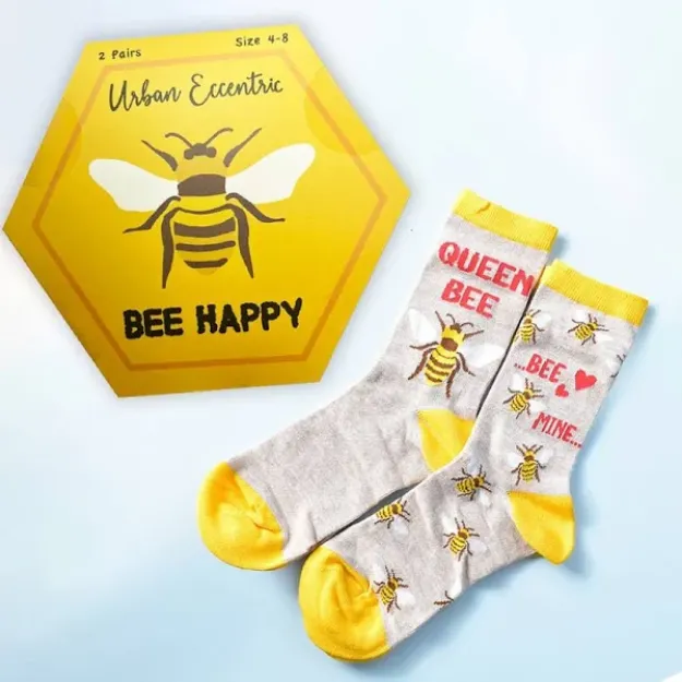 Picture of Ladies Bee Happy Socks Gift Box