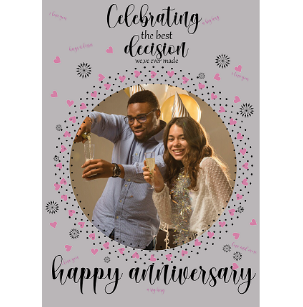 Picture of Personalised Video Message Anniversary Card