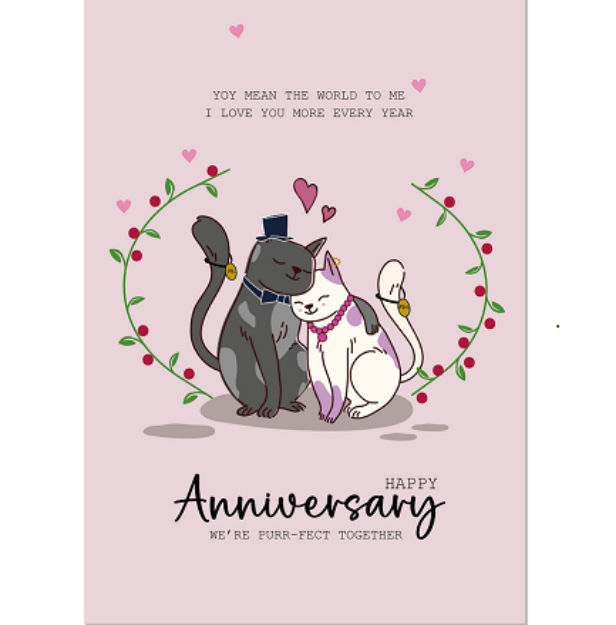 Picture of Personalised Video Message Anniversary Card