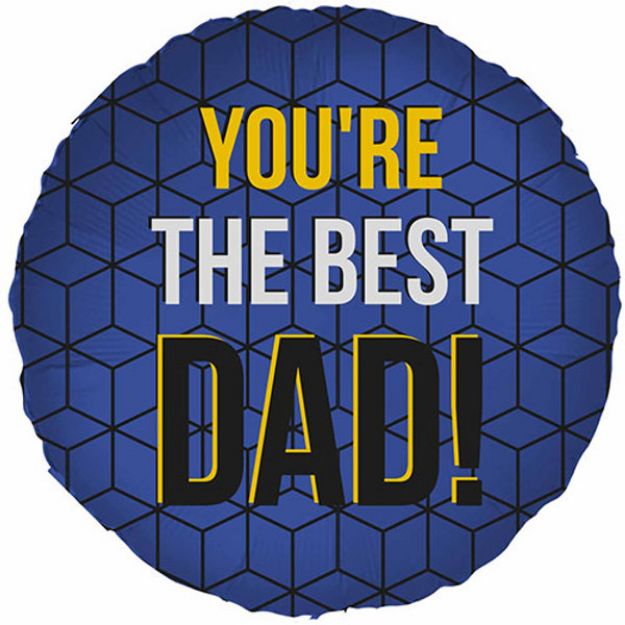 Picture of 18 inch You're The Best Dad! Foil Balloon (1)