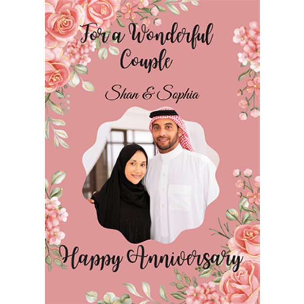 Picture of personalised Anniversary Card