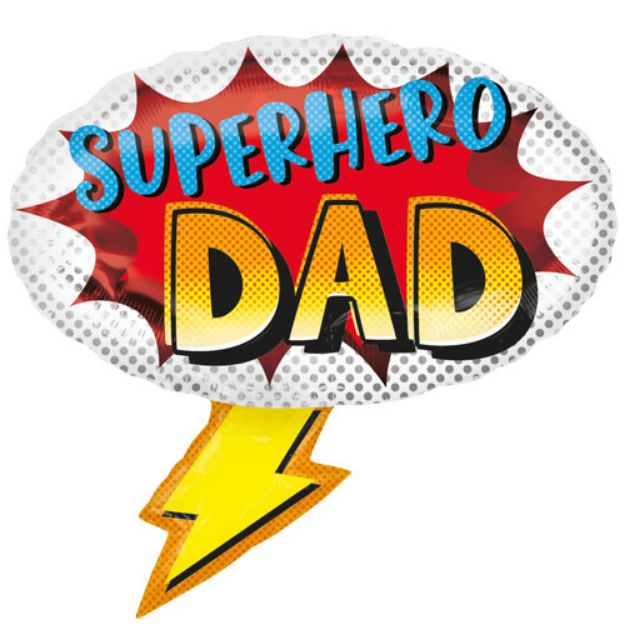 Picture of 27 inch Superhero Dad Supershape Foil Balloon (1)