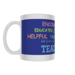 Picture of “Personalised Teacher Appreciation Mug with Colourful Typography & Voice Message”