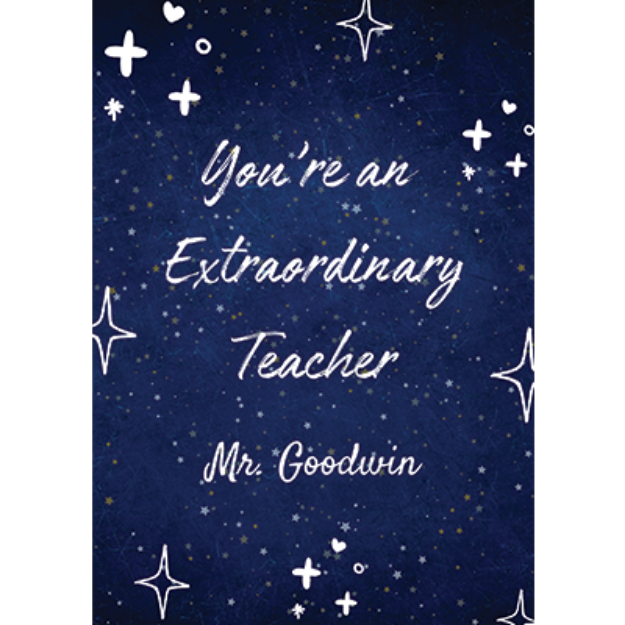 Picture of Thank You Teacher Personalised Card 